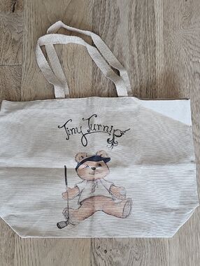 NWOT Tiny Turnip Golfing Bear Tote